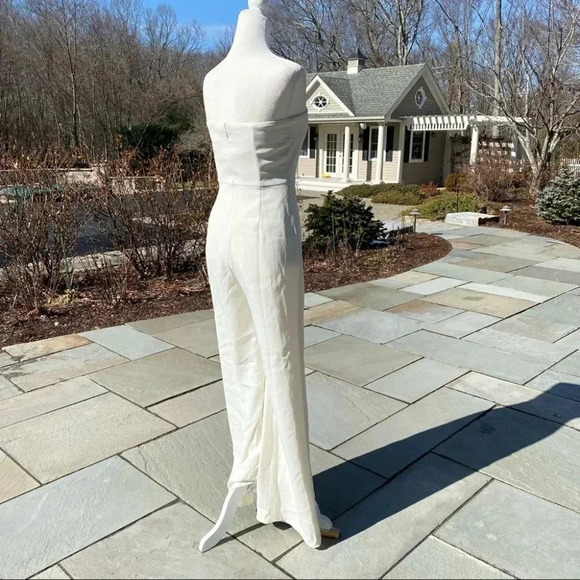 NWT Anthropologie BHLDN Sachin + Babi Hilma Wedding Wide Leg Jumpsuit White - Picture 10 of 12